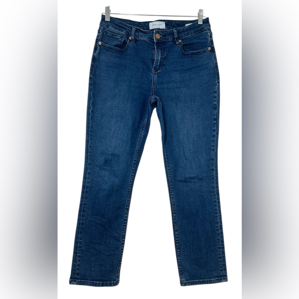 Dear John Blaire Straight Slim Leg sz29 Women’s Blue Denim Jeans Mid Rise